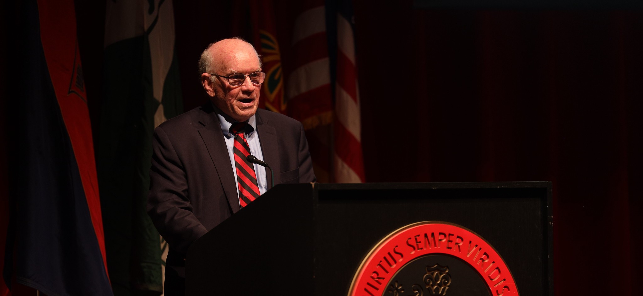 Paul Fitzgerald ’67 P’03 spoke at Alumni Weekend 2024 after receiving the Distinguished Alumnus Award